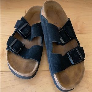 Birkenstock black suede